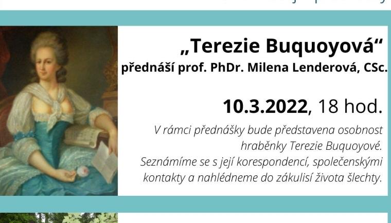 Muzejní přednáška: „Terezie Buquoyová“