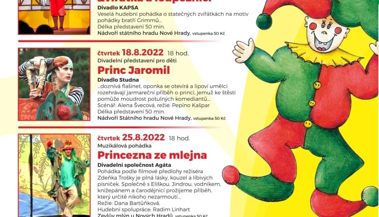 Divadelní představení pro děti „Zvířátka a loupežníci“ na hradě v Nových Hradech