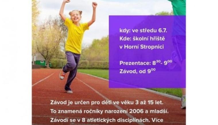 ATLETICKÁ MINIOLYMPIÁDA v Horní Stropnici