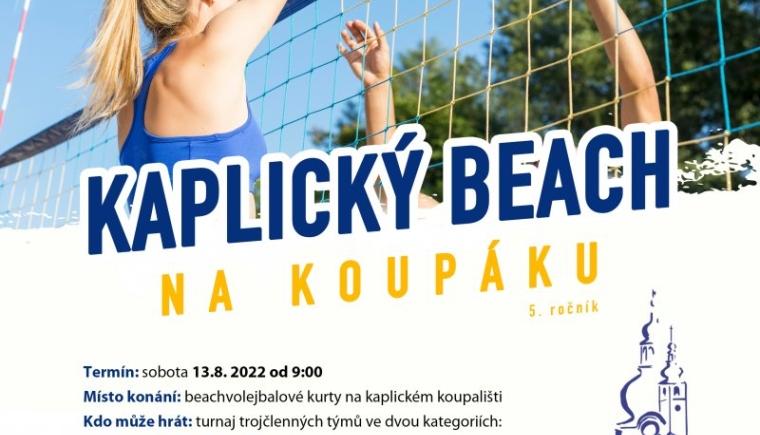 Kaplický beach na koupáku