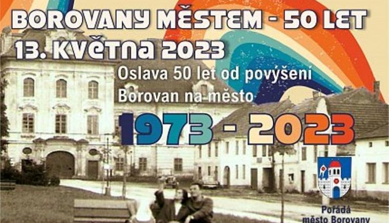 Borovany městem 50 let