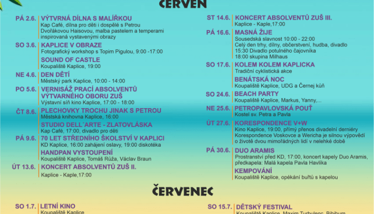 Léto v Kaplici