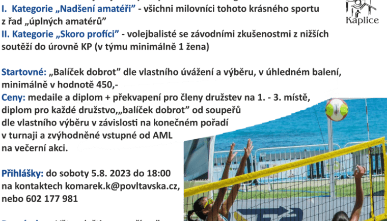 Kaplický beach na koupáku