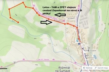 LESNÍ STEZKA - Rožmitál na Šumavě - Z CENTRA NA MÍSTO