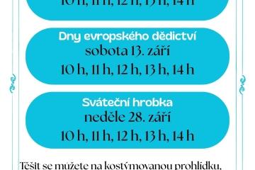 Zářijové prohlídky Buquoyské hrobky